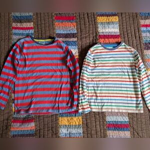 Boden Kids Long Sleeve Striped Tees - Multicolor